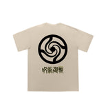 "Jujutsu Kaisen logo" High Graded Odell Fabric Print Oversized Tee 2789