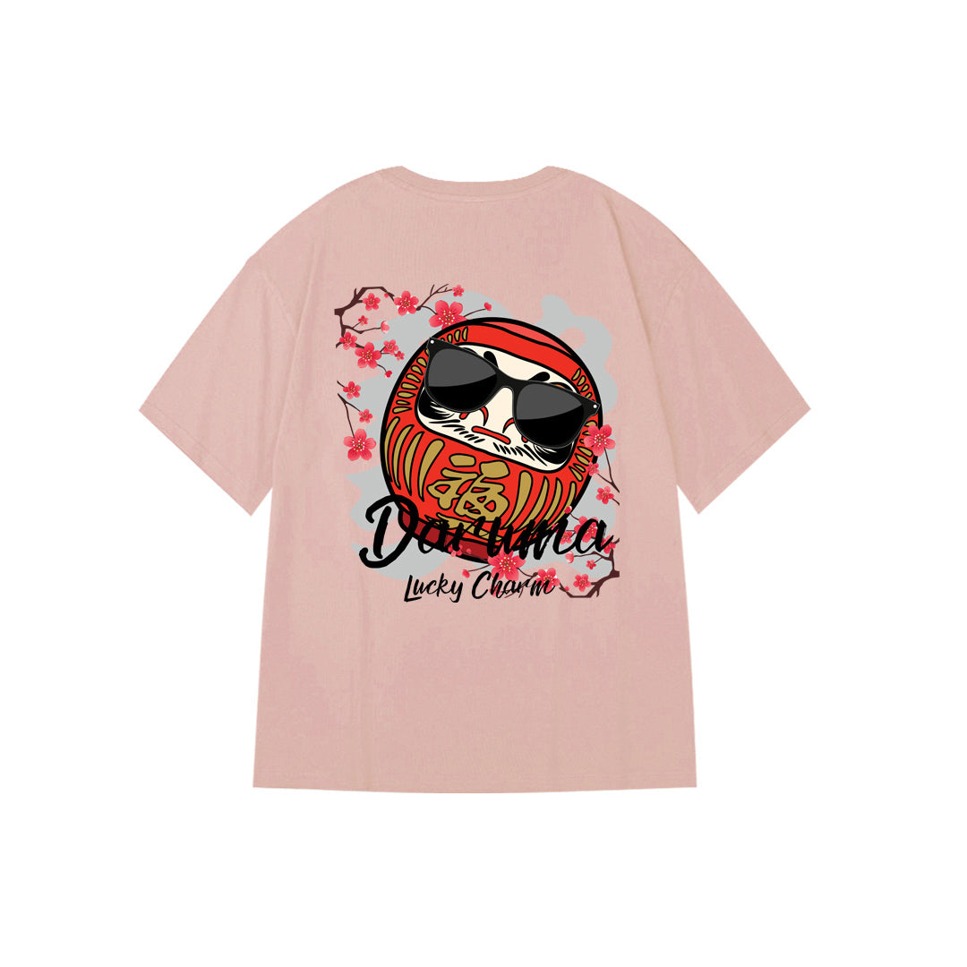 "Daruma Lucky Charm" Oversized Unisex Kids T-Shirt 26631