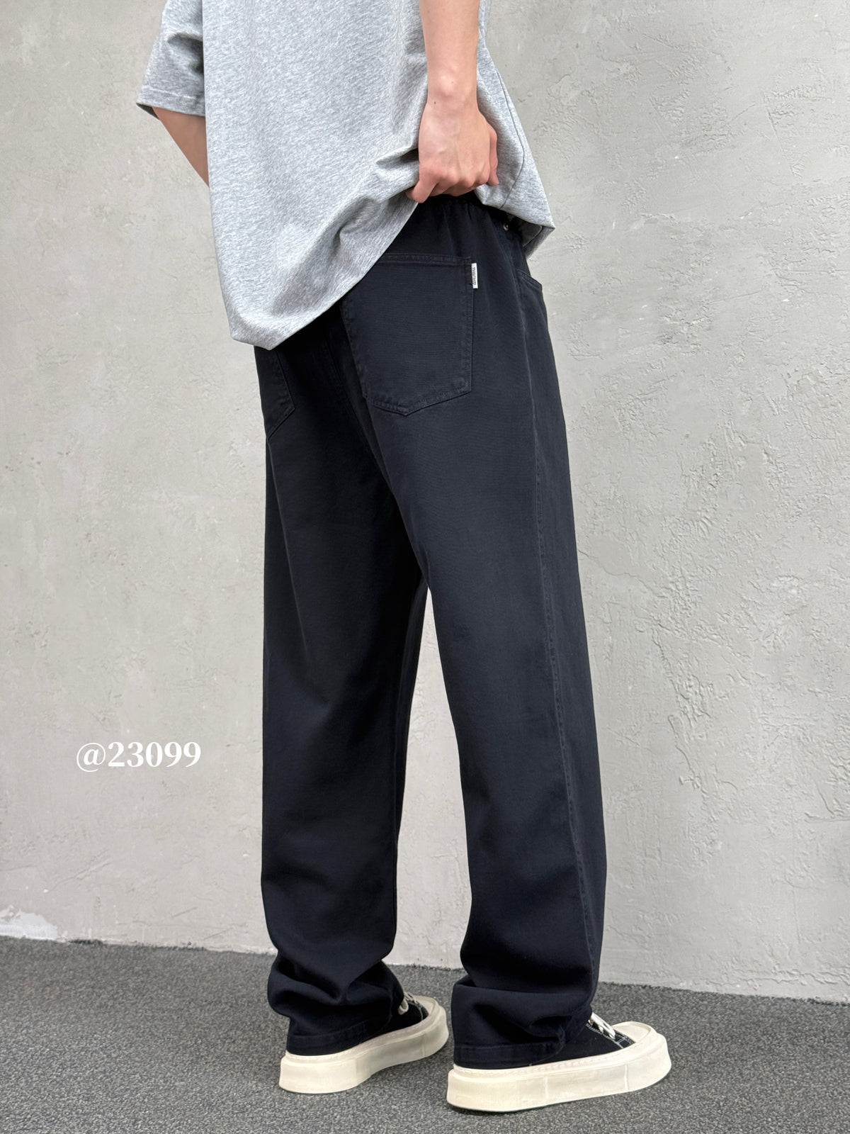 Black Cargo Pants 23099