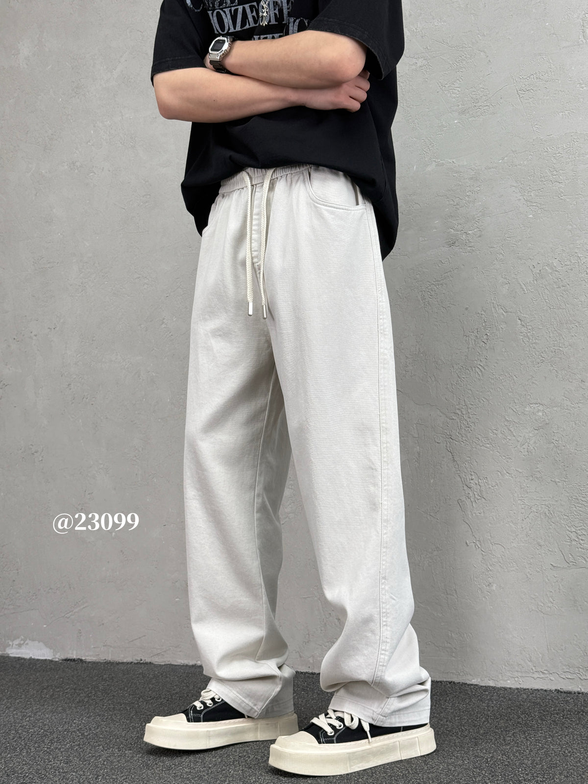 Paris Grey Cargo Pants 23099