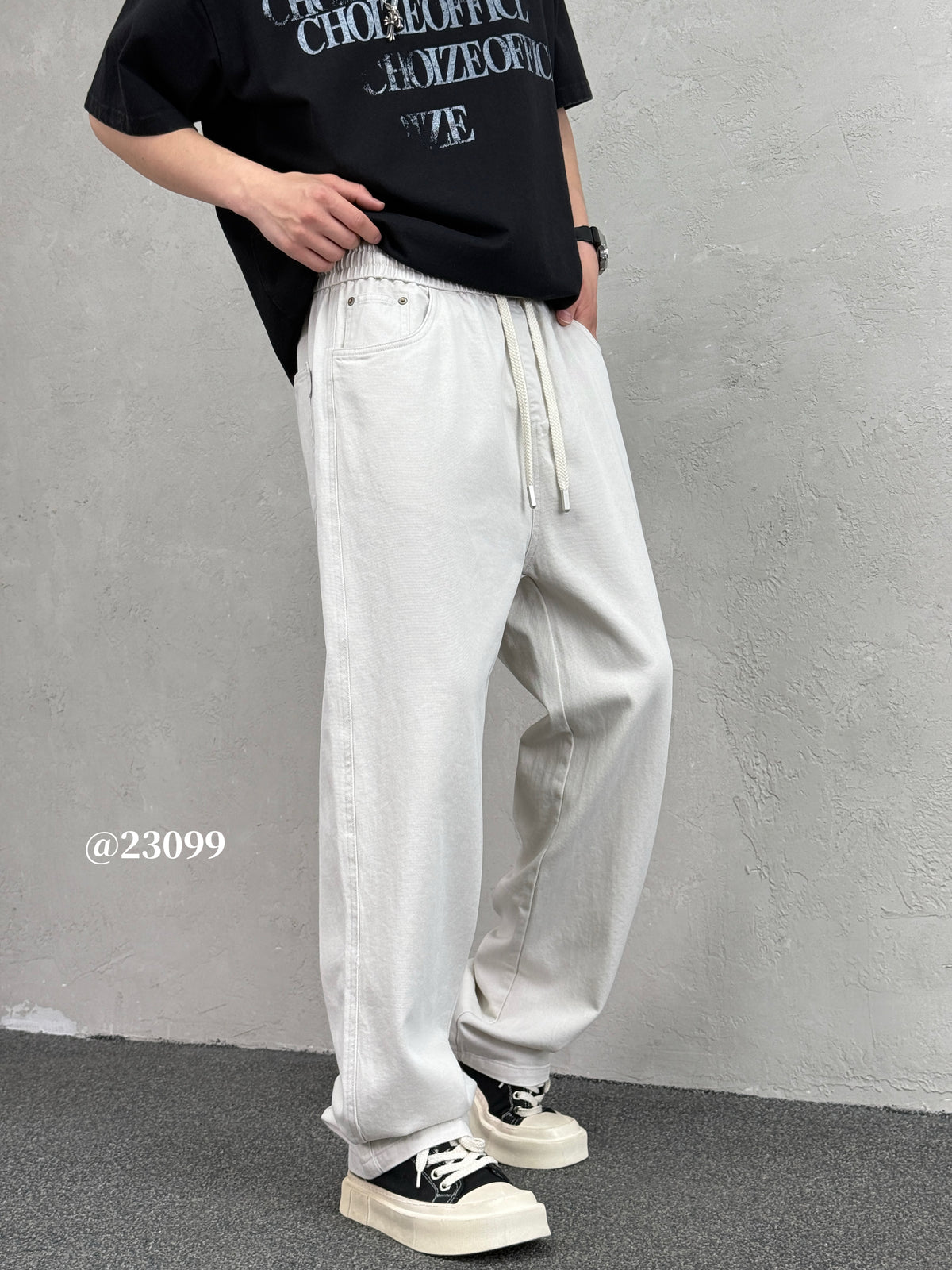 Paris Grey Cargo Pants 23099