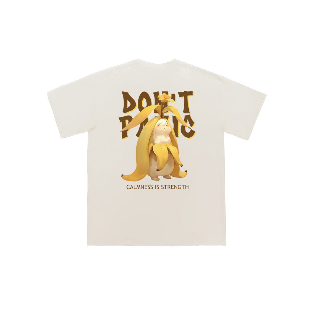 "Don't Panic! Bunny" Oversized Tee - 2060