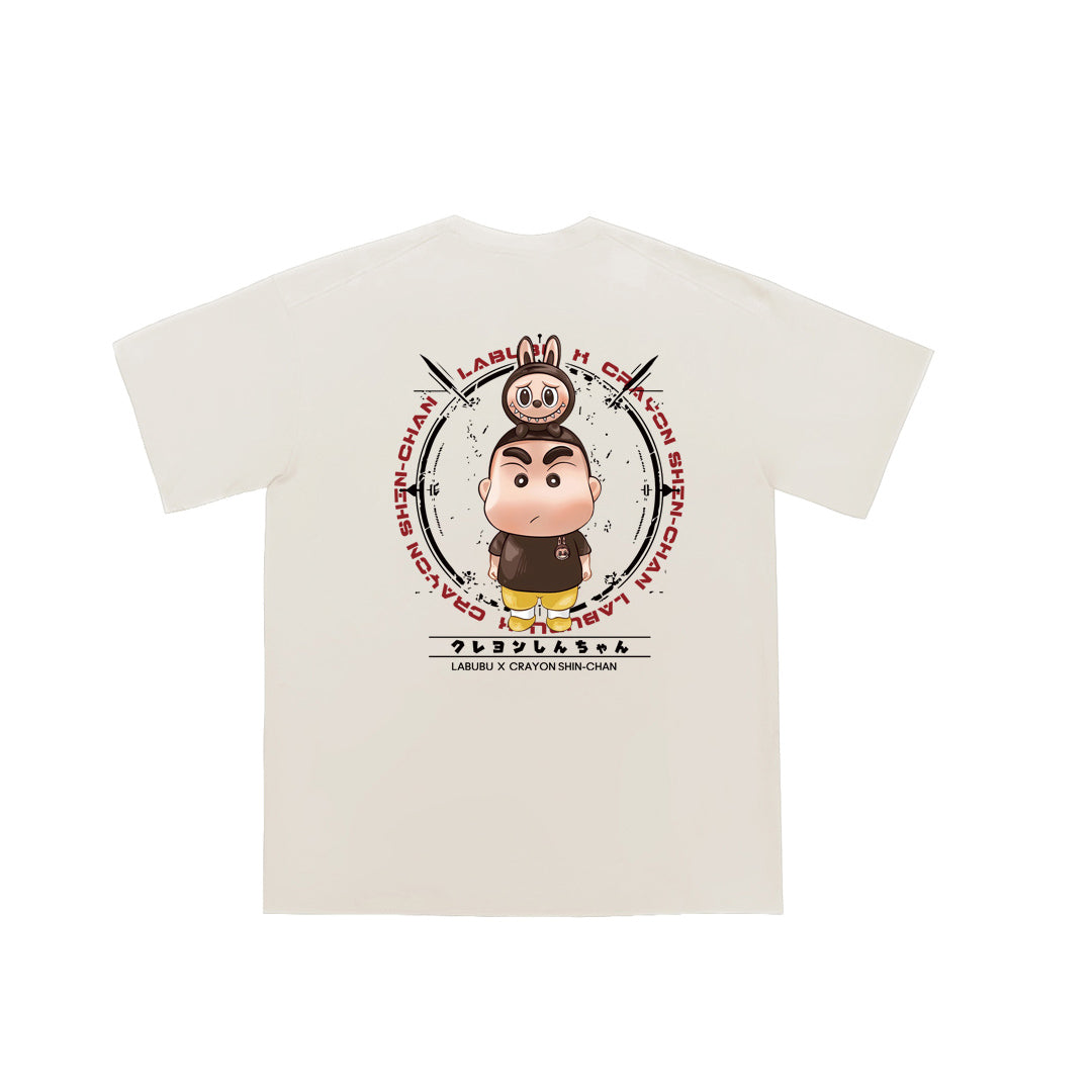 "Crayon Shinchan & Zimomo" Oversized Tee - 2084