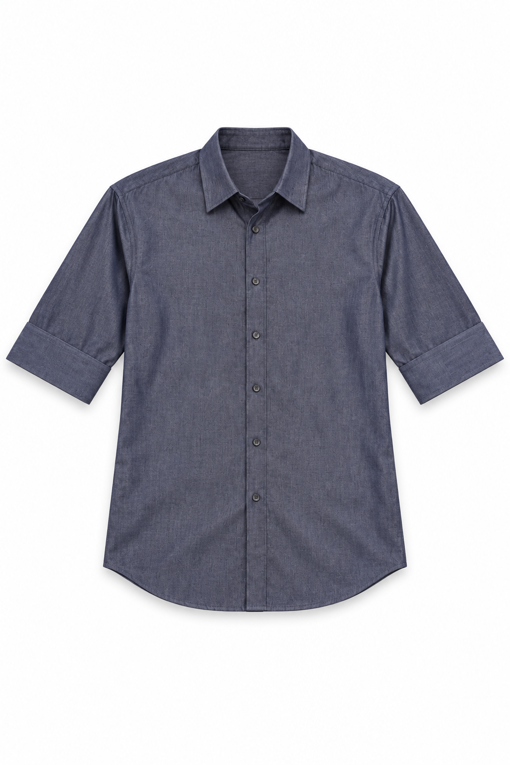 Subtle Sheen 
3/4-Sleeve Shirt Navy – 1308