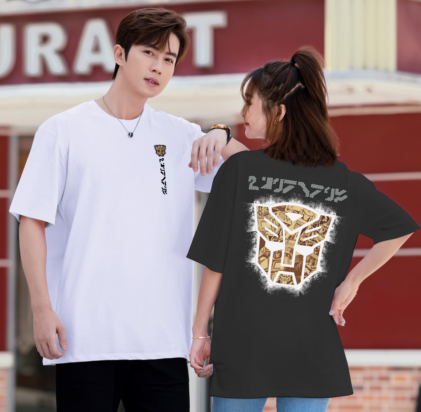 "TF-Shield" Drop-Shoulder Oversized Tee - 2943