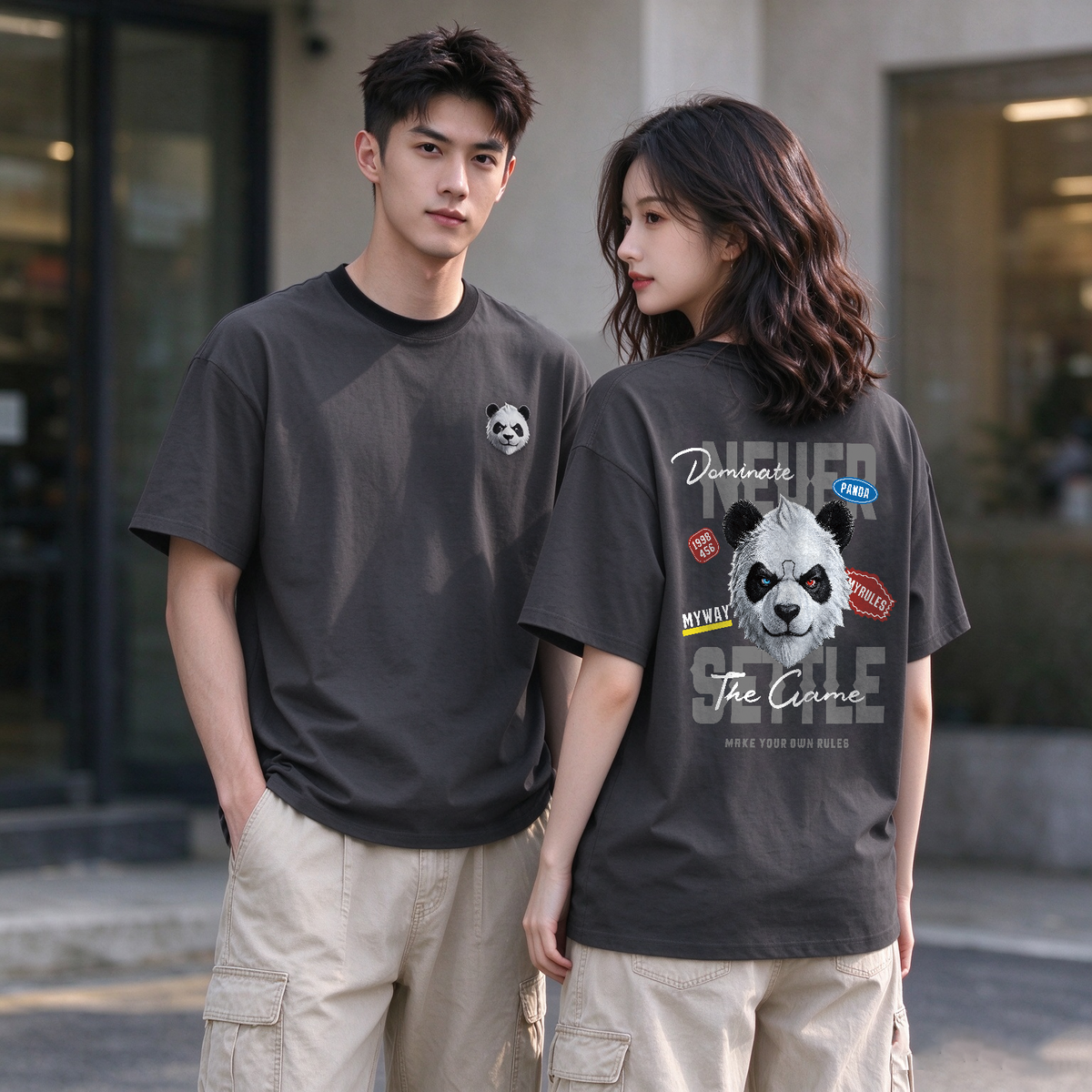 Dominate the game Oversized Tee - 3976