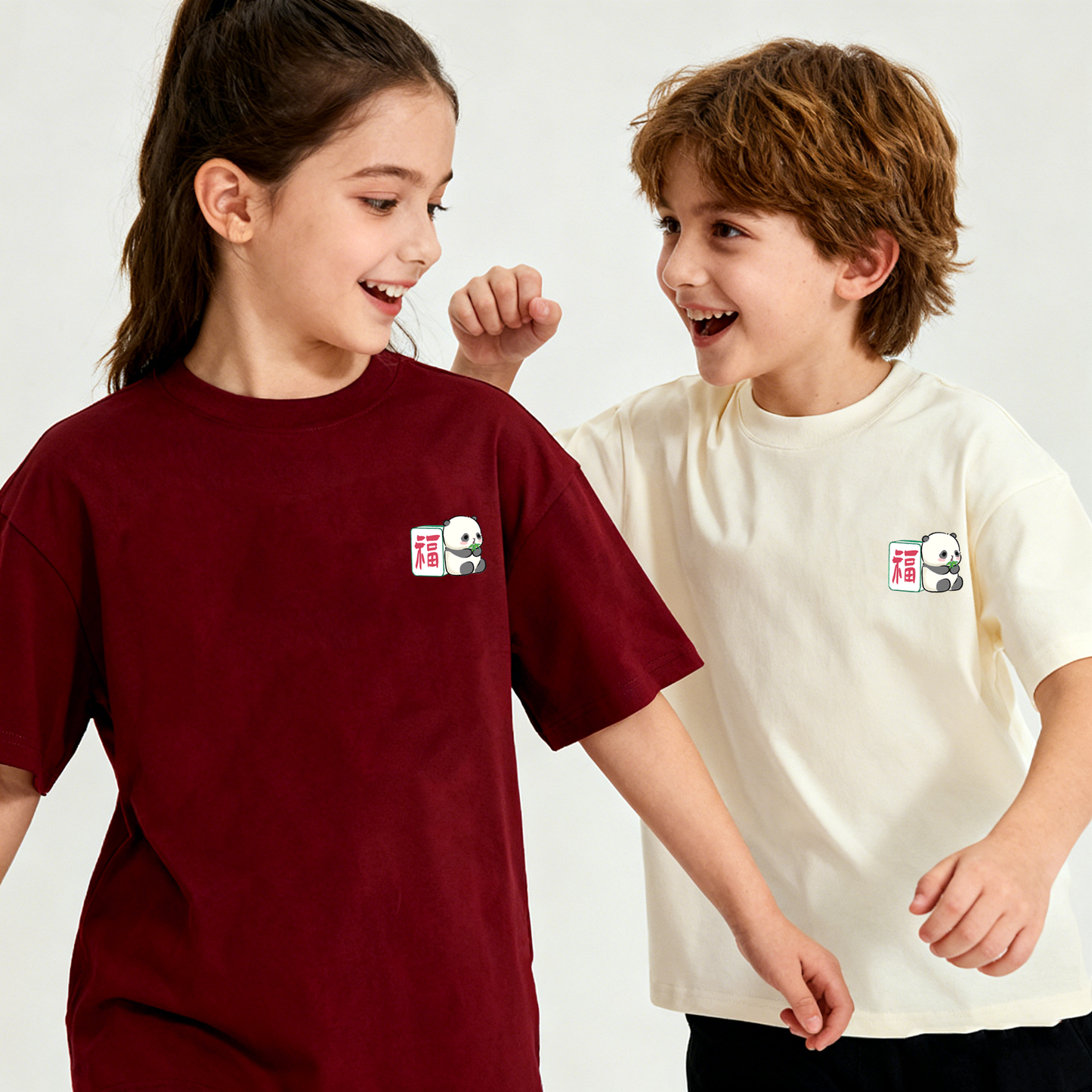 "平安喜乐" Oversized Unisex Kids T-Shirt - 35931