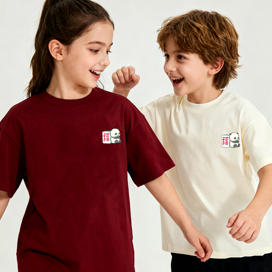 "平安喜乐" Oversized Unisex Kids T-Shirt - 35931