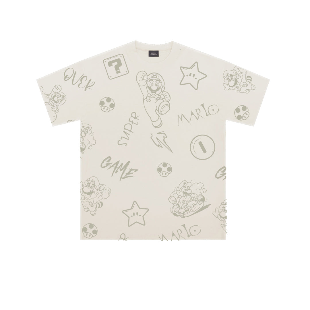 Graphic Oversized Tee -3721
