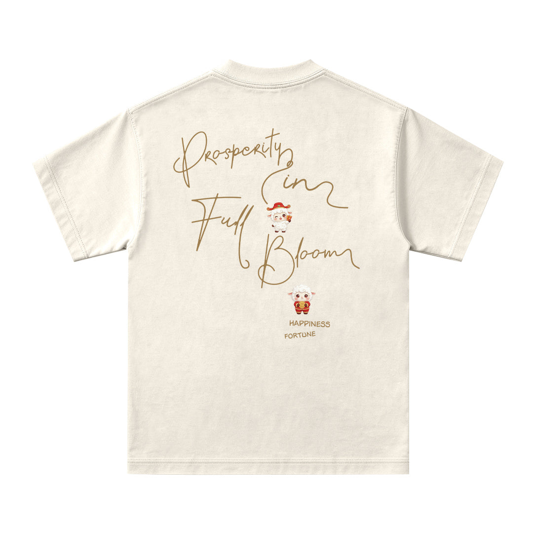"Prosperity in Bloom" Oversized Tee - 3906