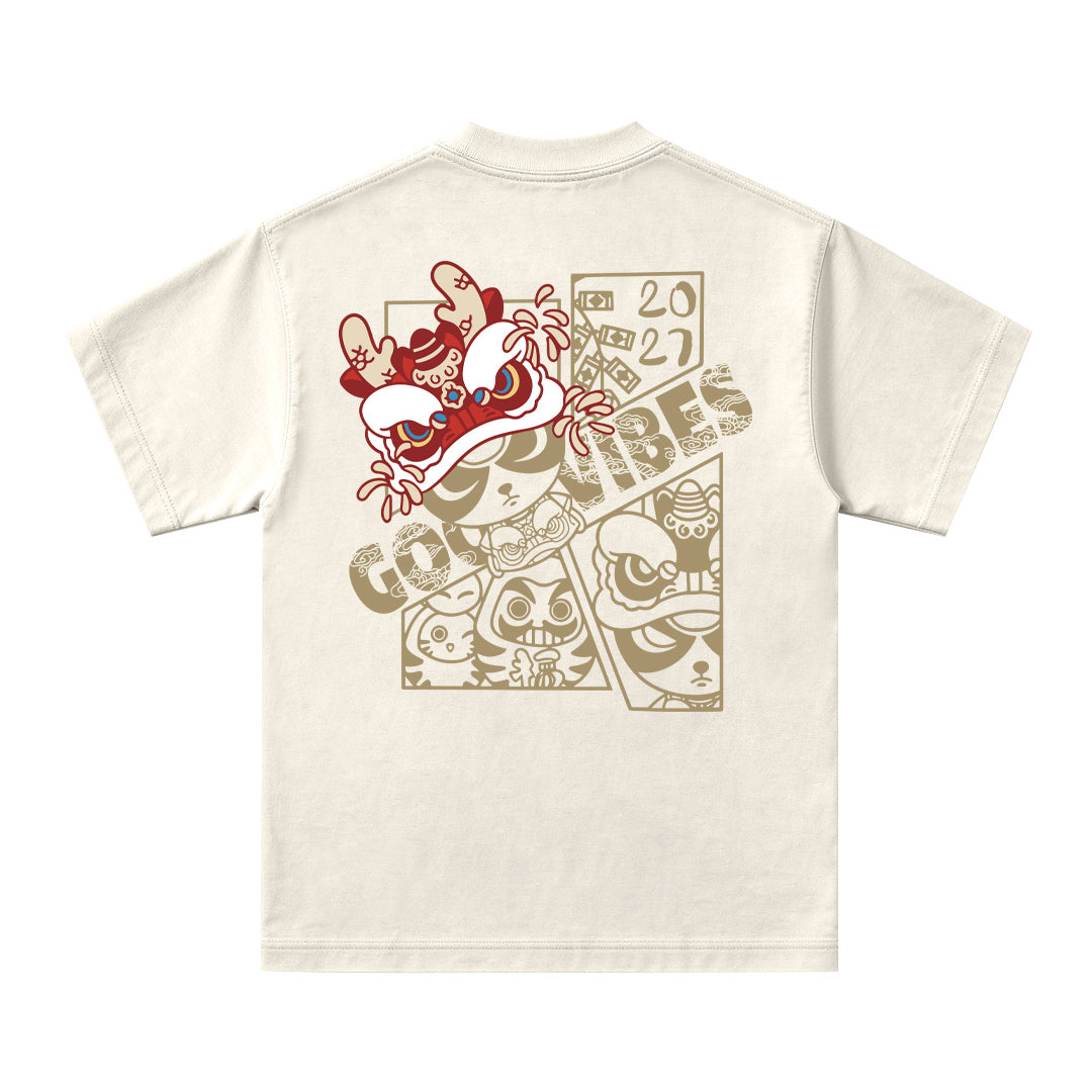 "Good Vibes" Oversized Tee - 3933