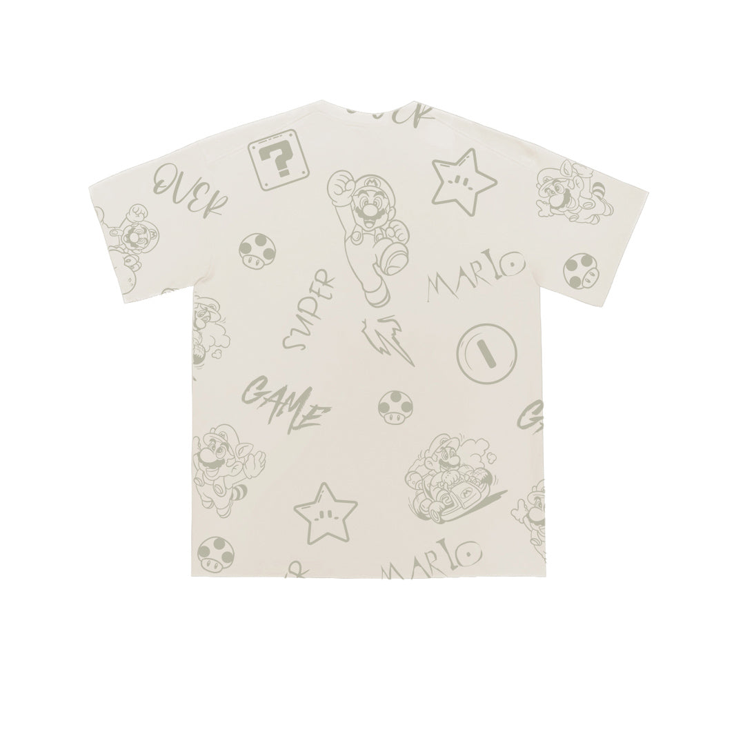 Graphic Oversized Tee -3721