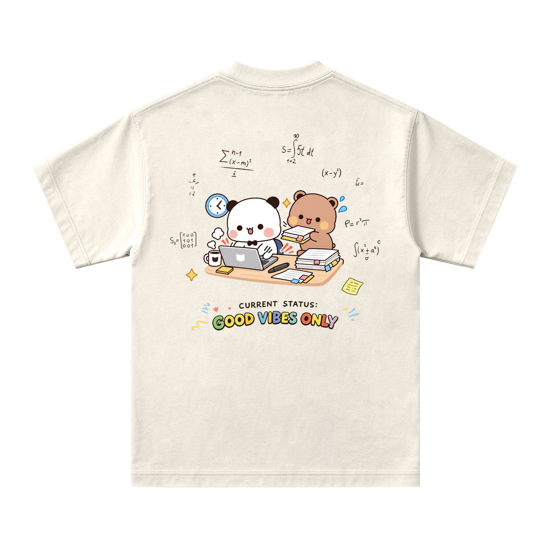 Good Vibes Only Oversized Unisex Kids T-Shirt - 20301