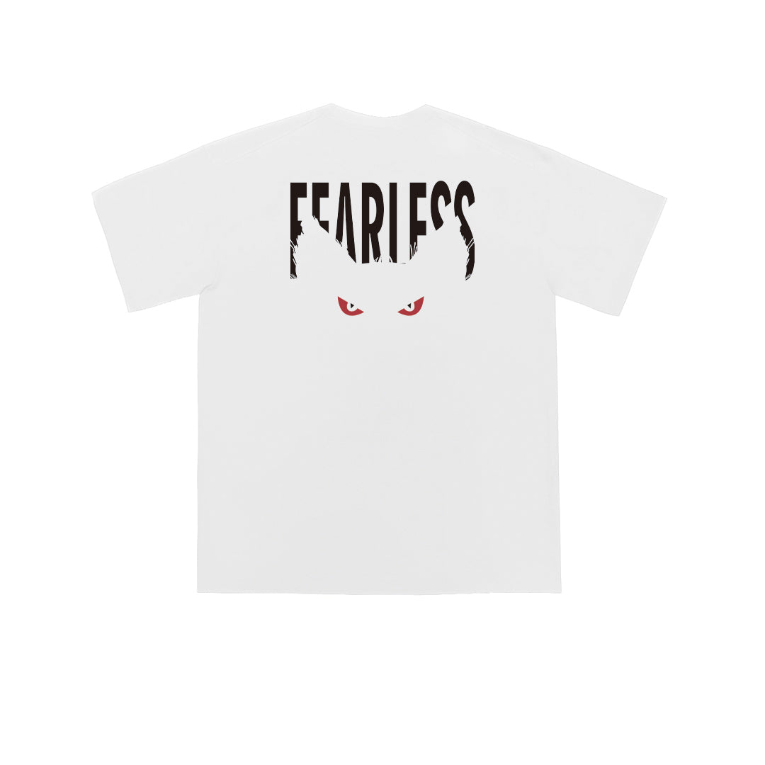 ”Fearless cat" Oversized Tee -3807
