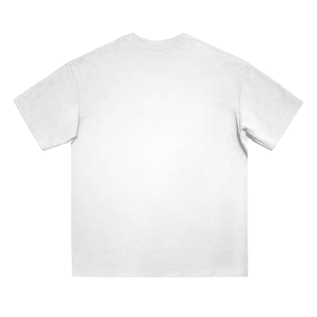 White Basic Oversize Tee Cool Weave cotton 3554