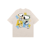 "Snoopy" High Graded Odell Fabric Print Oversized Tee 2613