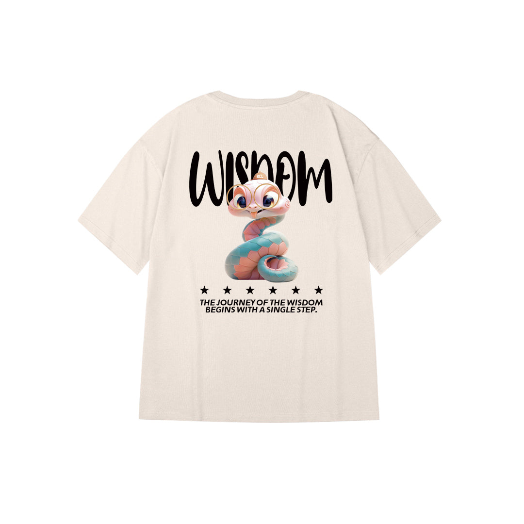 "WISDOM SNAKE" Oversized Tee - 2974