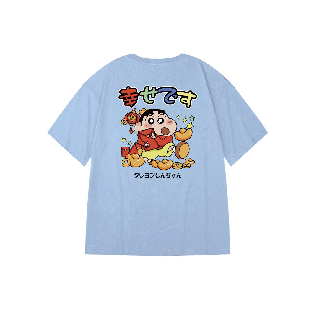 "Lucky クレヨンしんちゃん" Oversized Tee - 2975