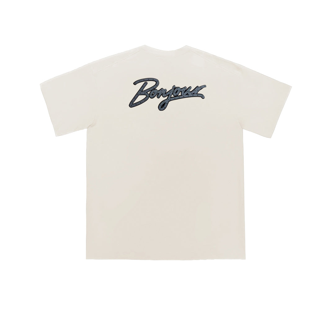 ”Bonjour" Oversized Tee -3762