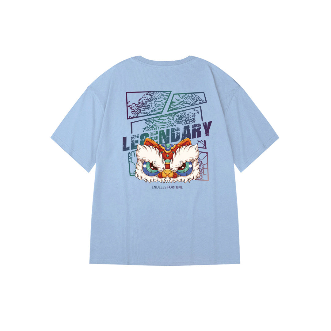 "Legendary Lion" Reflective Oversized Tee - 2981