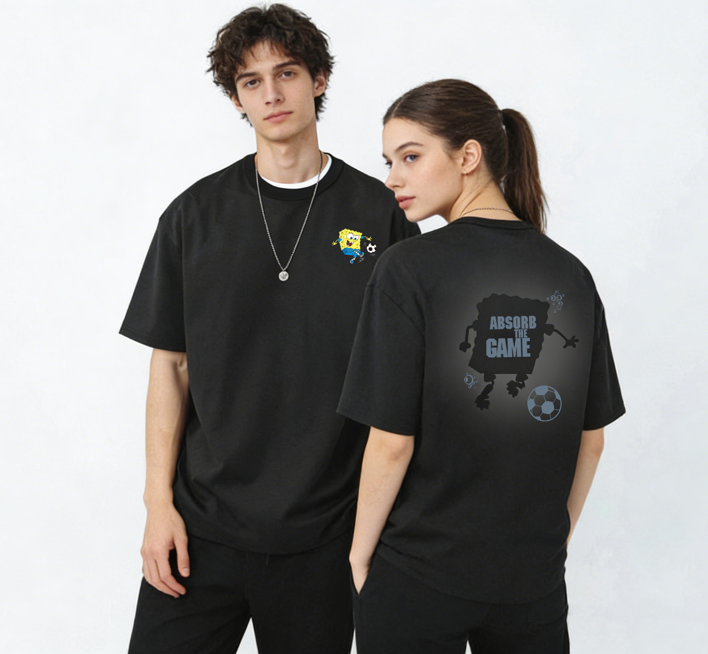 "SBSP ABSORB THE GAME" Oversized T-Shirt - 3728