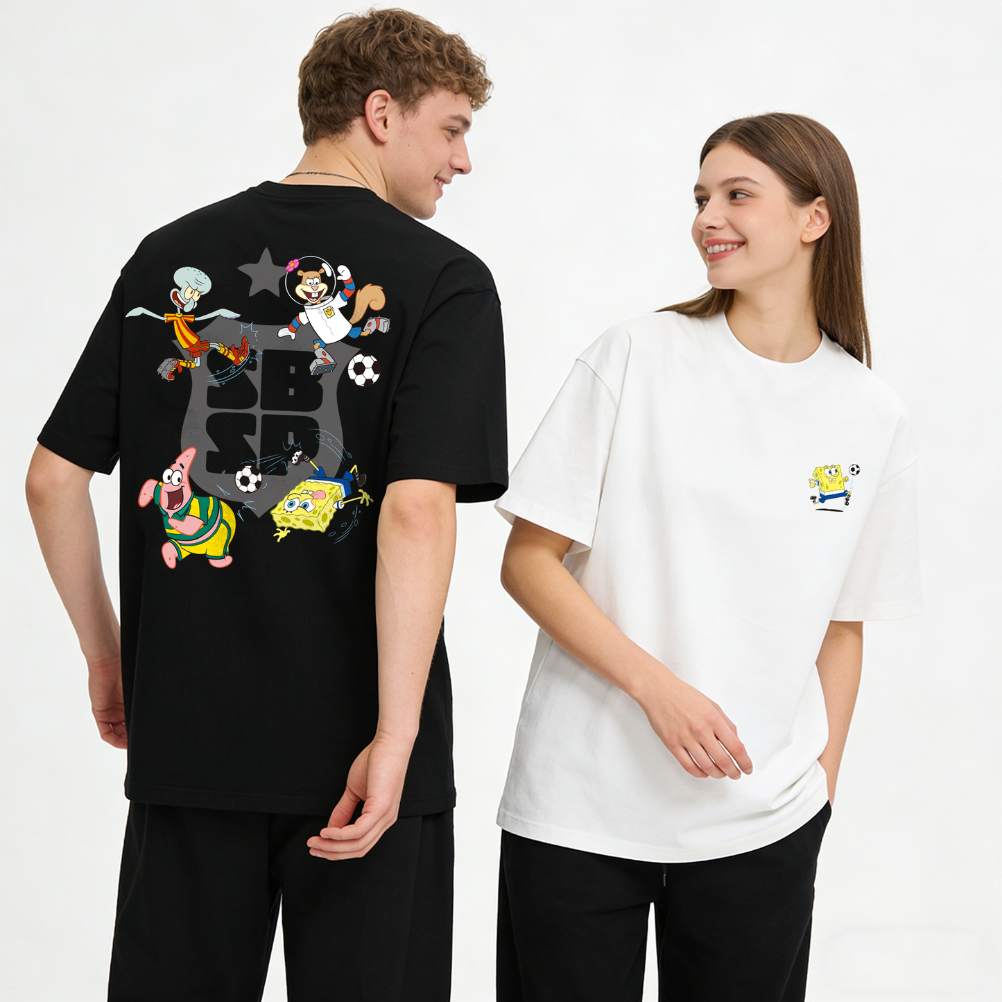 "SBSP PLAY FOOTBALL GAME" Oversized T-Shirt - 3731