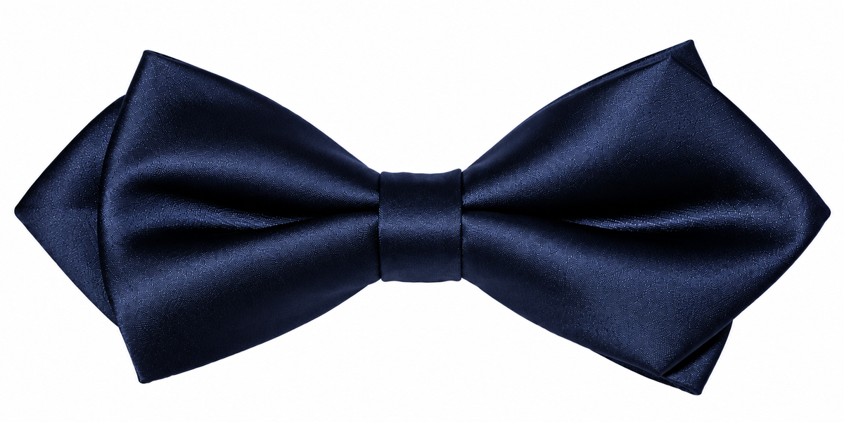 Premium Satin Bow Tie Navy