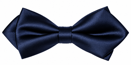 Premium Satin Bow Tie Navy
