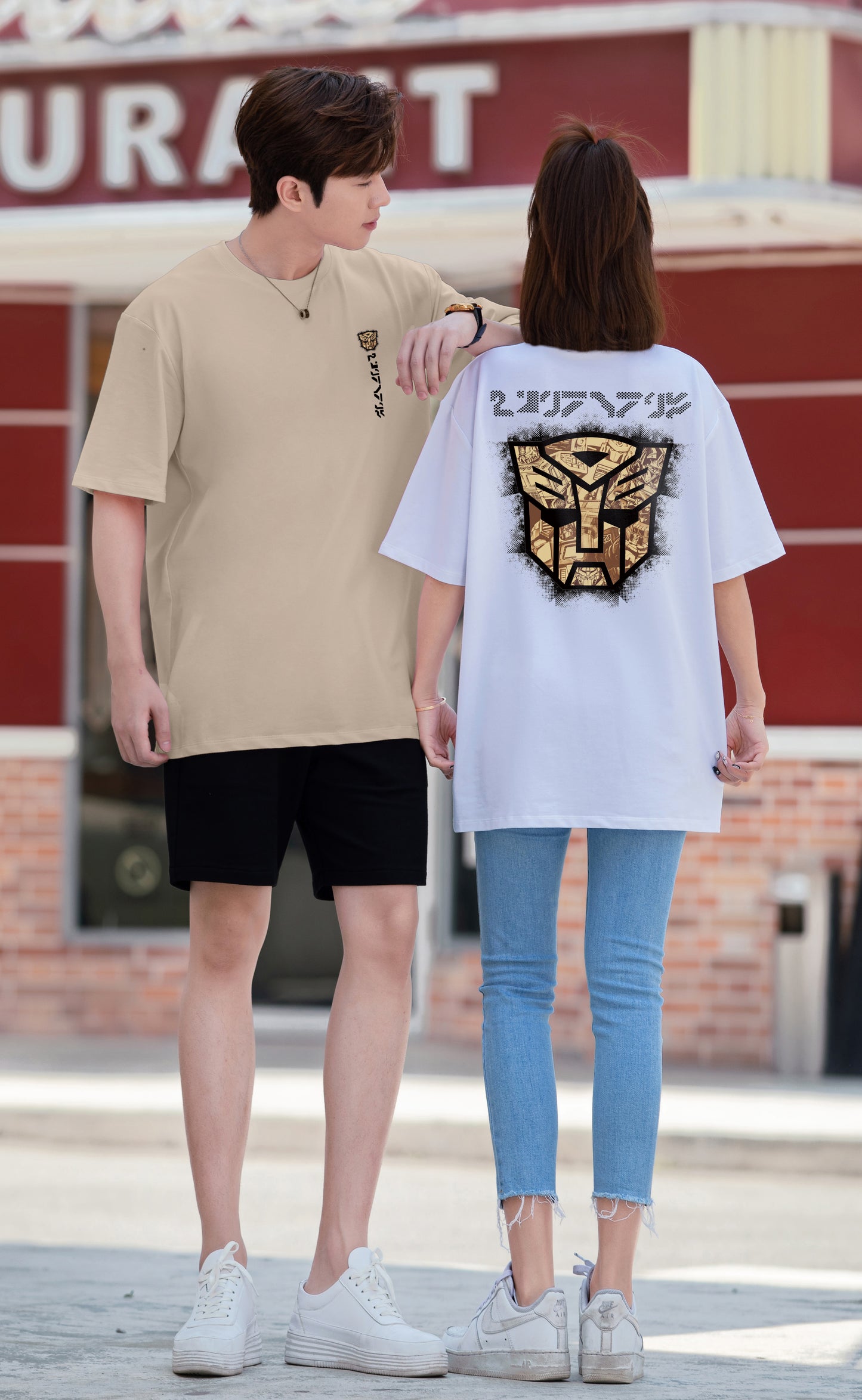 "TF-Shield" Drop-Shoulder Oversized Tee - 2943