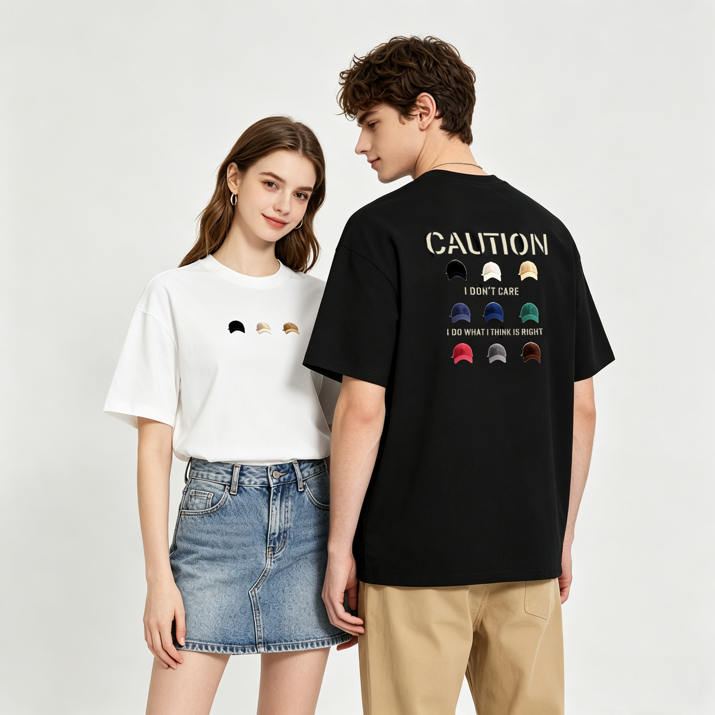 ”CAUTION" Oversized Tee -3771
