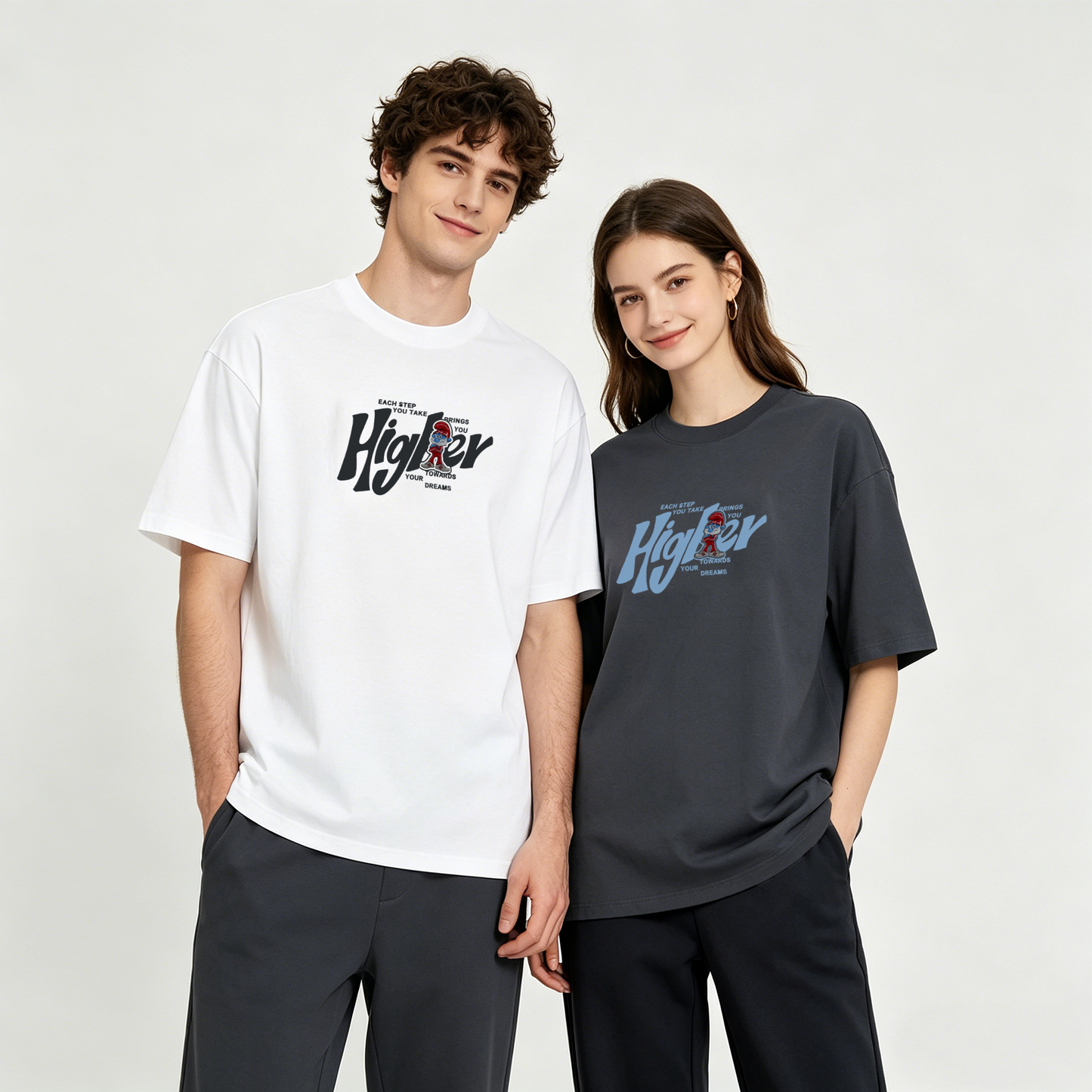 ”HIGHER" Oversized Tee -3758