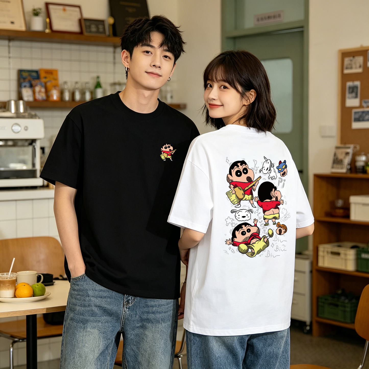”Cute shin-chan" Oversized Tee -3746
