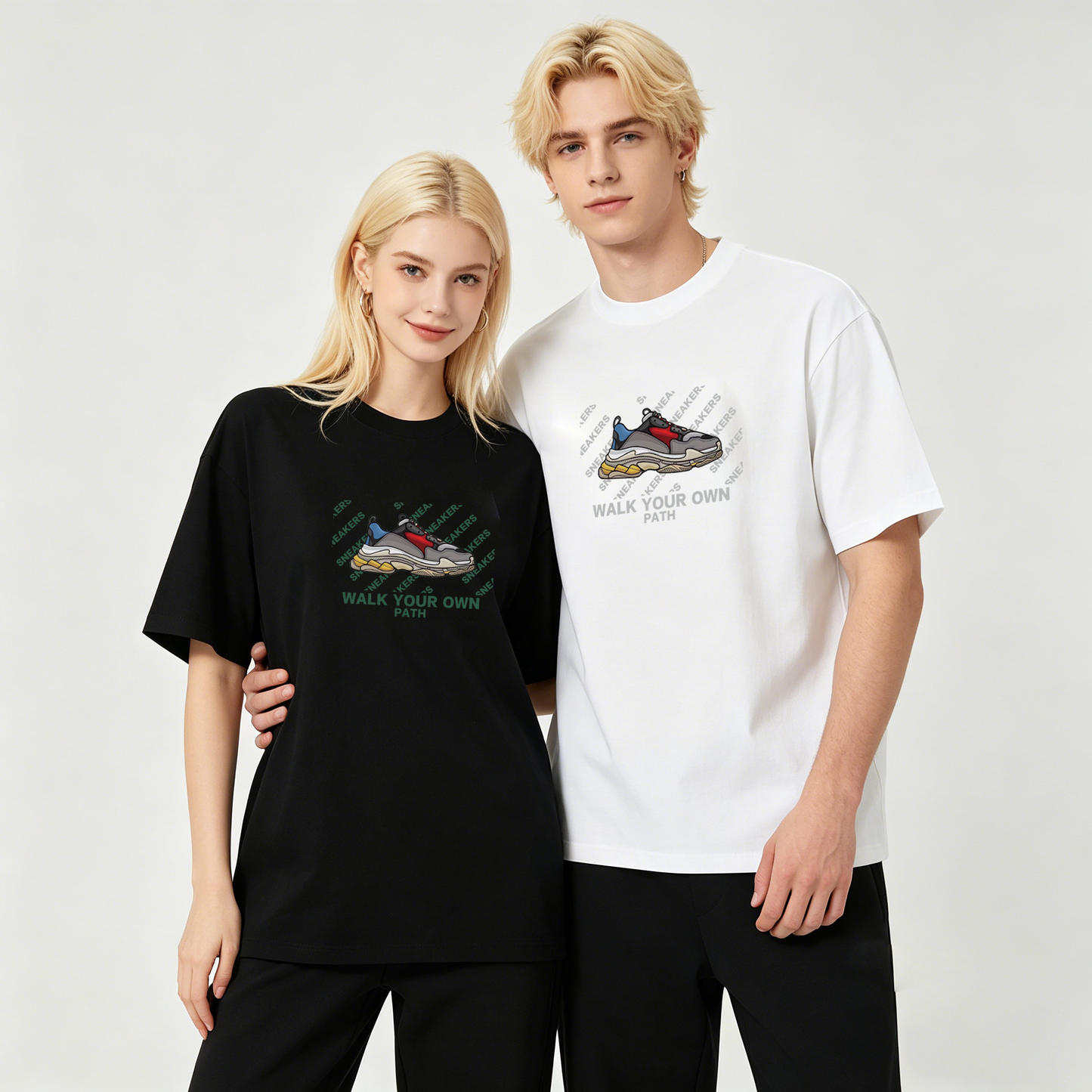 ”SNEAKERS" Oversized Tee -3765