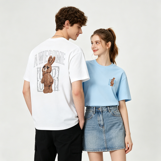 ”AWESOME-RR" Oversized Tee -3744