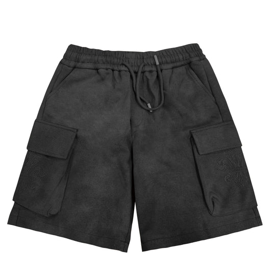 Black Jogger Shorts 8126