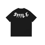 "Pain also must SMILE" High Graded Odell Fabric Print Oversized Tee 2559