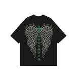 "Angel Wing with Spine" Oversized Tee 2569