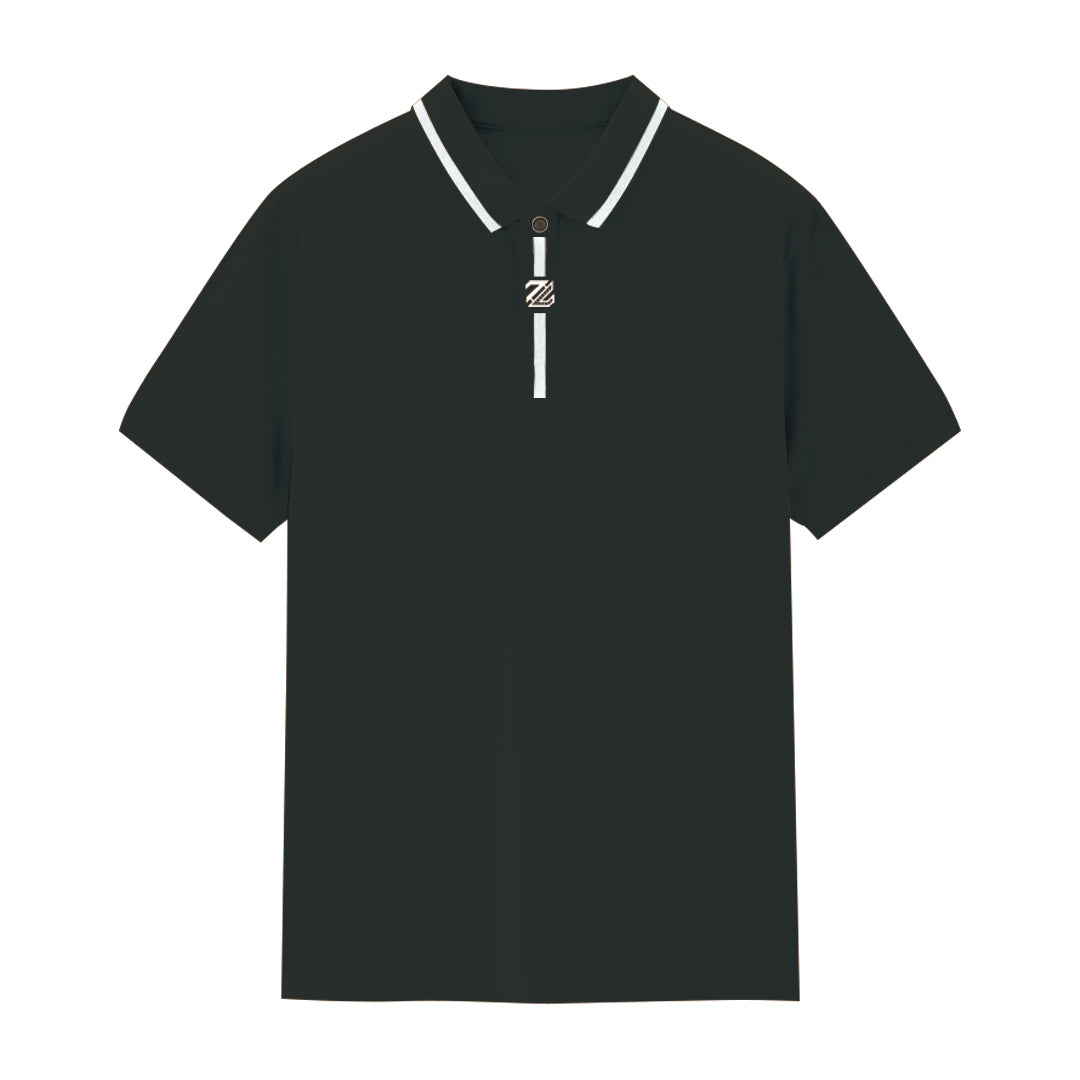 Black Polo T-Shirt 4028