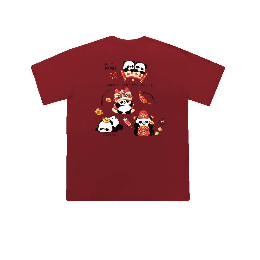 ”PANDA NEW YEAR" Oversized Tee - 3585