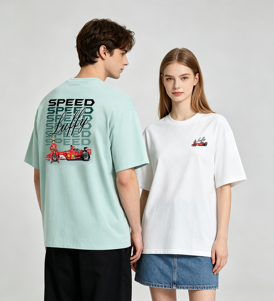 "SPEED"Oversized Tee - 3843