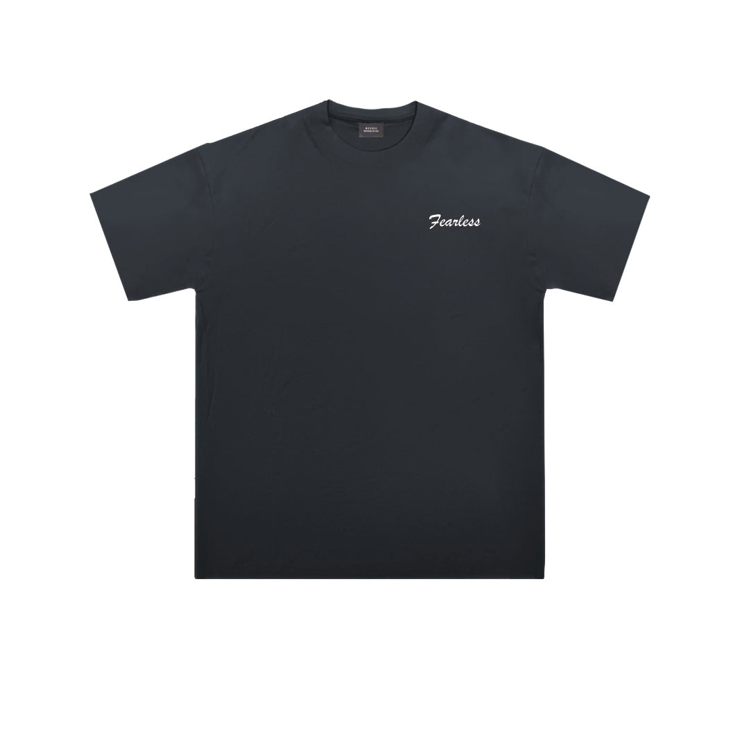 ”Fearless cat" Oversized Tee -3807