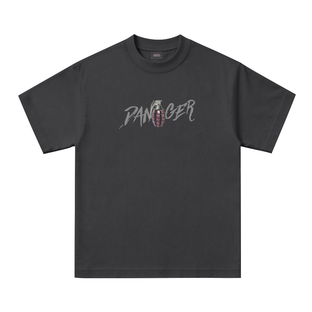 “DANGER” Oversized Tee - 3916