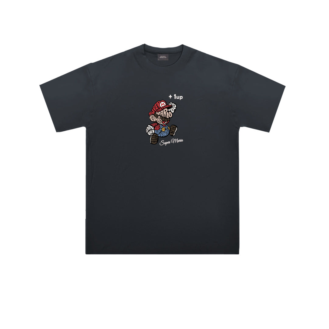 “+1UP" Oversized Tee -3806