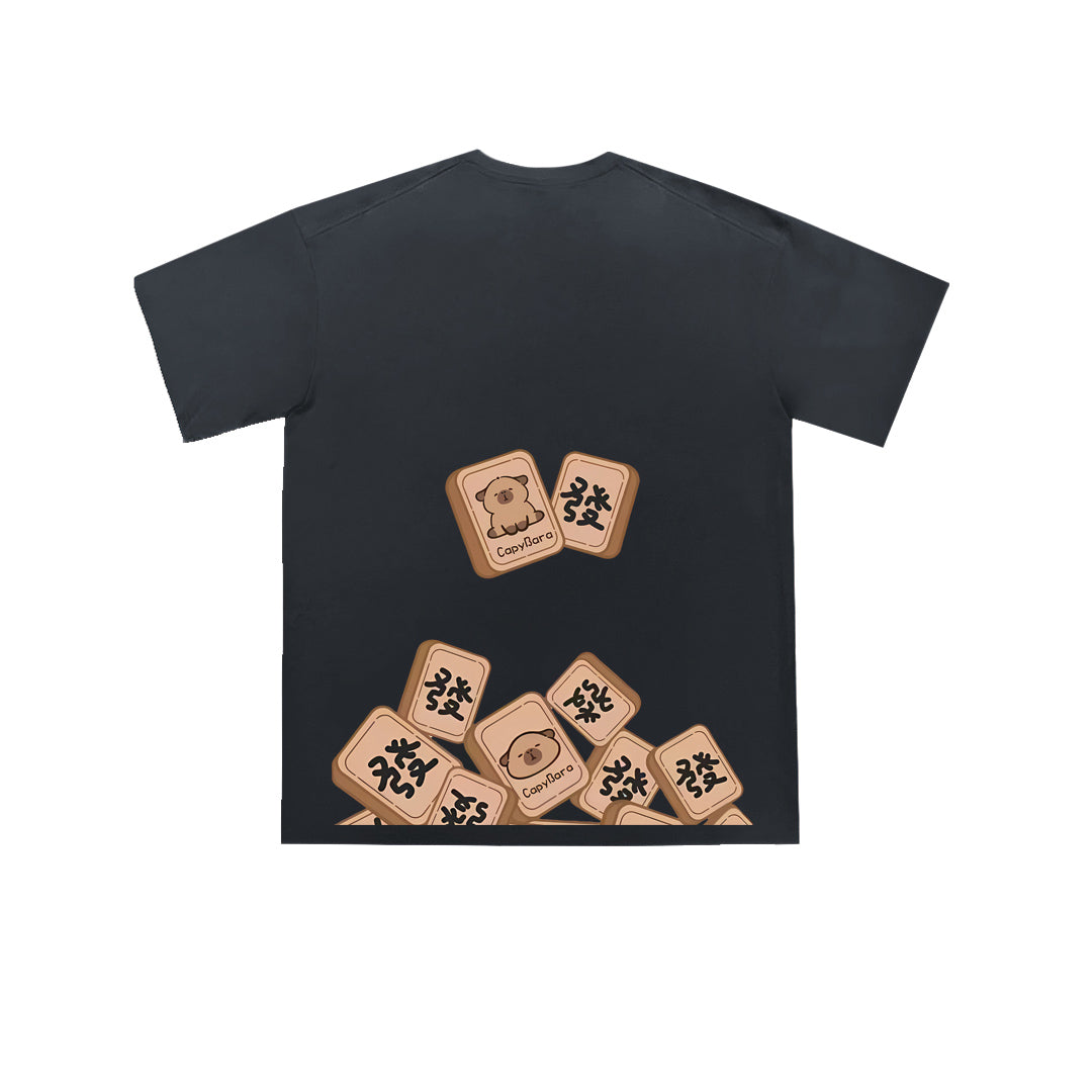 ”发 CAPYBARA" Oversized Tee - 3615