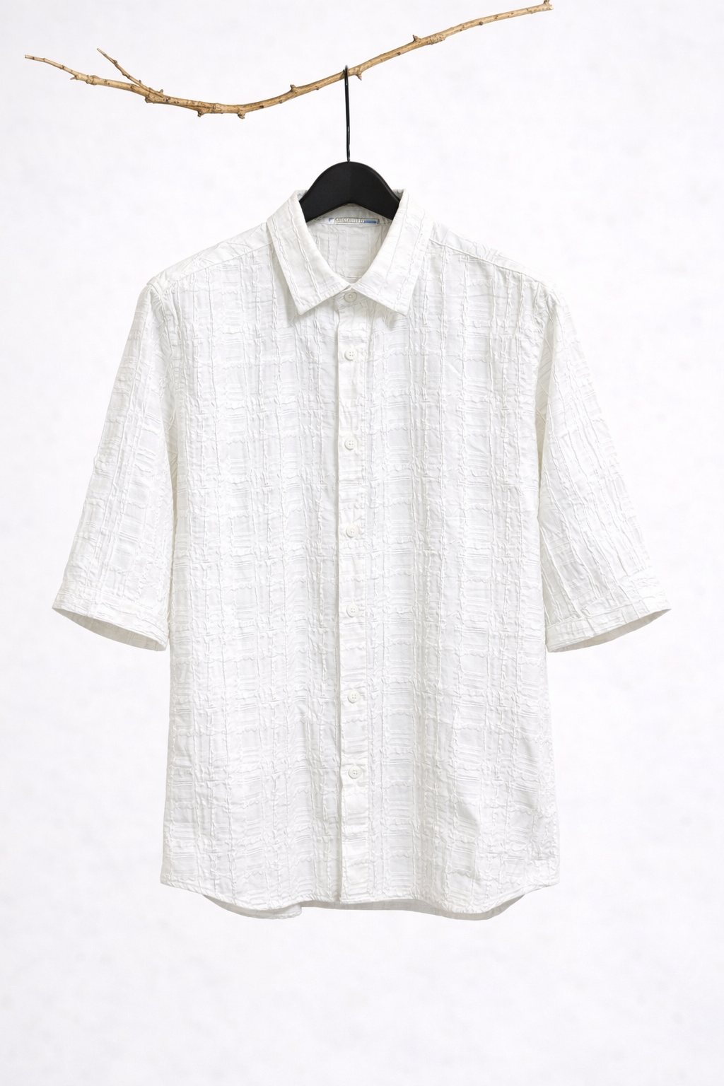 White 3/4-Sleeve Shirt