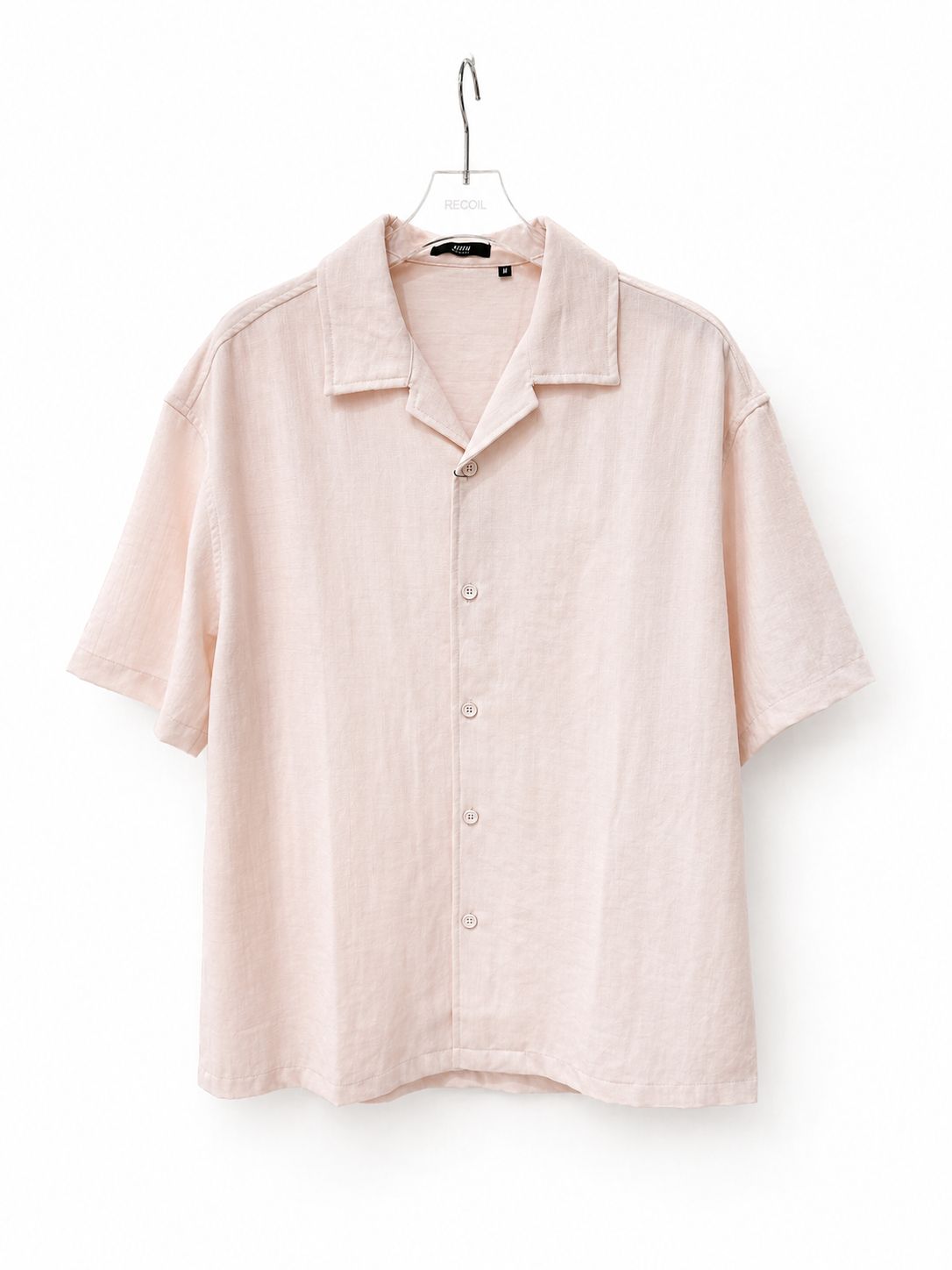 Pink Oversized Short Sleeve Shirt 4531