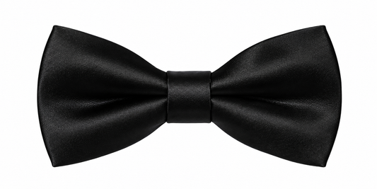 Classic Satin Bow Tie Black