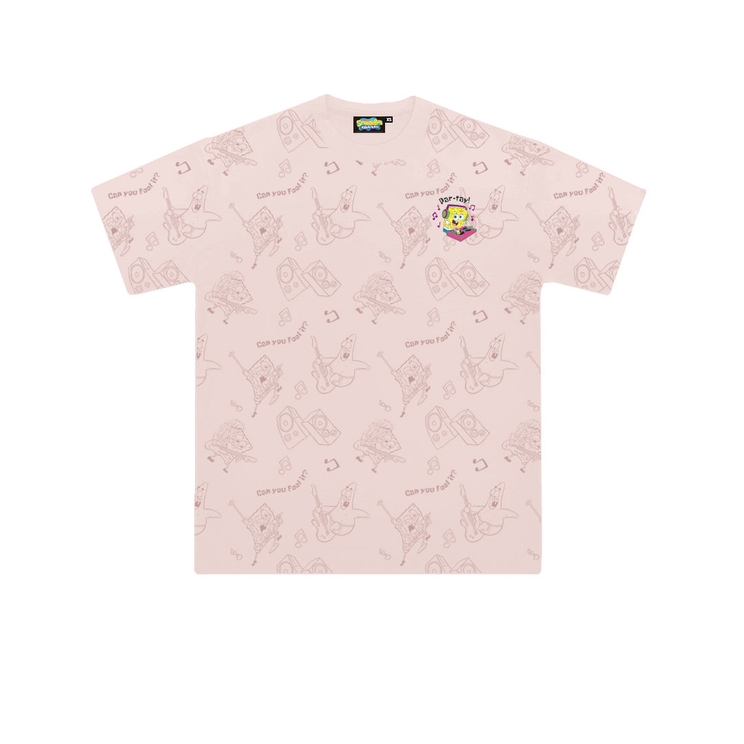 "PAR-TAY" SpongeBob SquarePants Oversized Tee - 3645