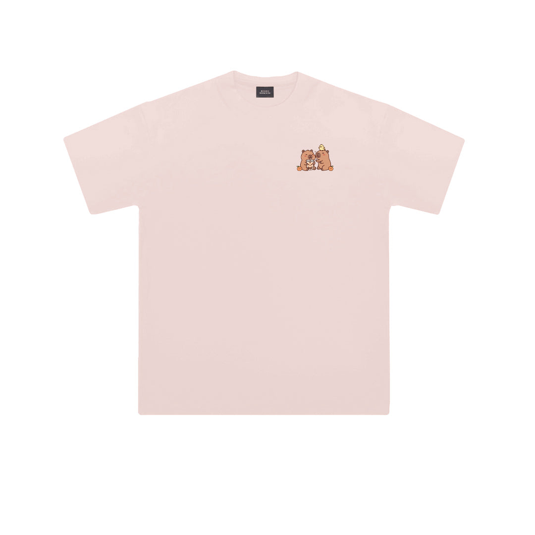 Boba capybara Oversized Unisex Kids T-Shirt - 39701