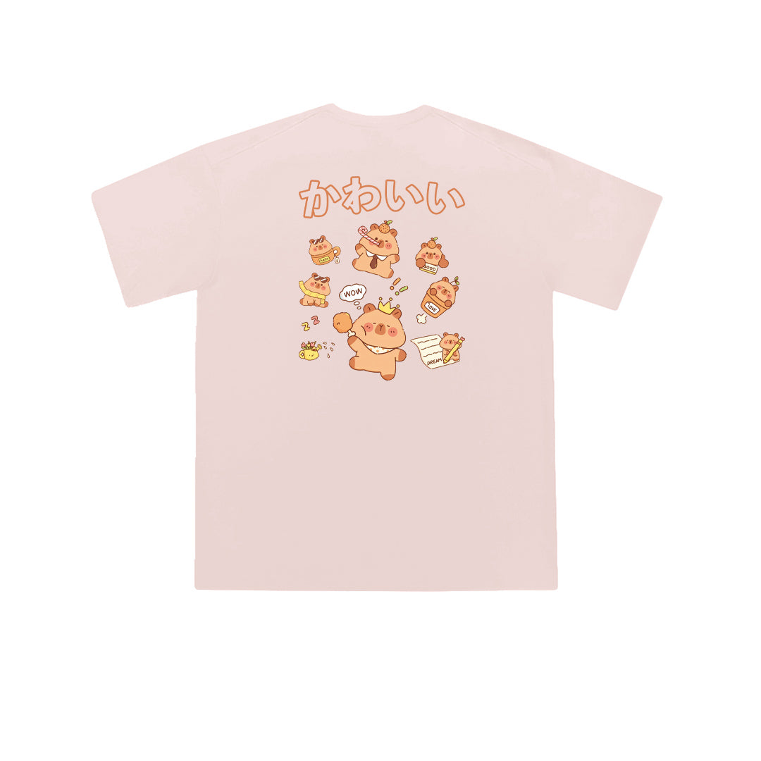 "WOW CAPYBARA" Oversized Unisex Kids T-Shirt - 36731